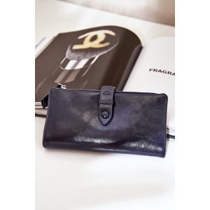 marka niezdefiniowana Women's Wallet Made Of Eco Leather Navy Irinda