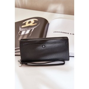 marka niezdefiniowana Large Women's Wallet With Embossing Eco Leather Black Martiel