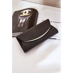 marka niezdefiniowana Shiny Evening Clutch Bag Black Sastorea