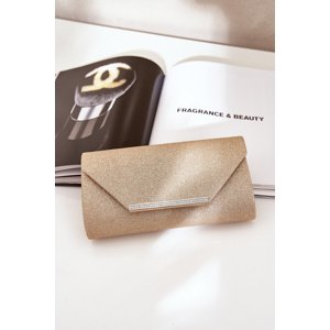 marka niezdefiniowana Elegant Clutch Bag With Glitter Gold Remiala