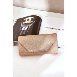 marka niezdefiniowana Elegant Clutch Bag With Glitter Rose Gold Remiala