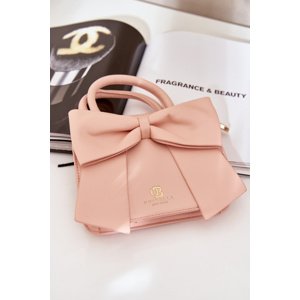 marka niezdefiniowana Small Bag With Bow Pink Nesehe