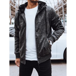 Rozpinana bluza męska ocieplana ciemnoszara Dstreet