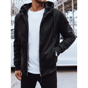 Rozpinana bluza męska ocieplana czarna Dstreet