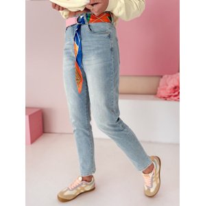 Spodnie damskie jeansowe mom fit NEWGEN niebieskie Dstreet
