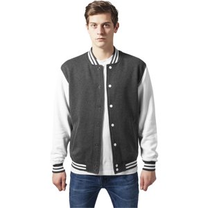 2-tone college hoodie cha/wht