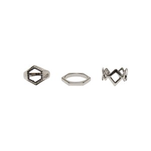 Graphic Ring 3-Pack - Silver Color