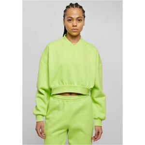 Women's cropped V-neckline in yellow