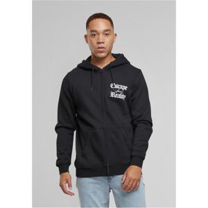 Men's zip-up hoodie Escape From Reality black