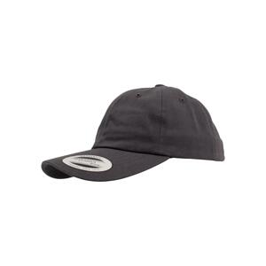 Low-profile dark grey cotton twill
