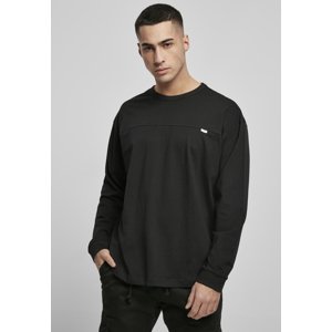Organic Cotton Shirt Curved Oversized LS Black