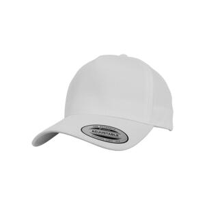 5-panel curved classic snapback white