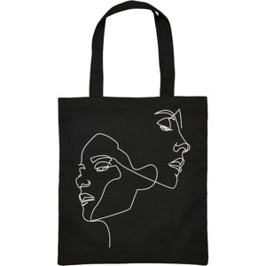 Black canvas bag One Line