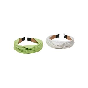 Headband with knot 2-pack light mint/white