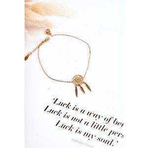 Glam Chic Anklet Dream Catcher Gold