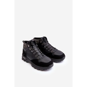 Boto Men's Trekking Shoes Lace-up Boots Black Salomene