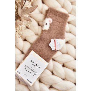 Just Play Brown Children's Furry Socks with Bear