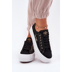 Women's fabric platform sneakers Lee Cooper