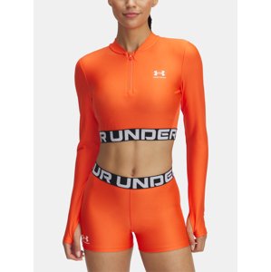 Women's T-shirt Under Armour HeatGear Rib 1/4 Zip LS - Women's
