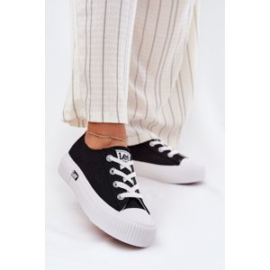 Women's Platform Sneakers Black LEE ISLA C WOMEN LOW