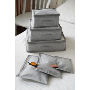 52772 Dewberry 6 Piece Suitcase Set - Storage Bag-GRI
