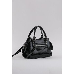 78224 Dewberry Womens Mini City Handbag and Shoulder Bag-BLACK