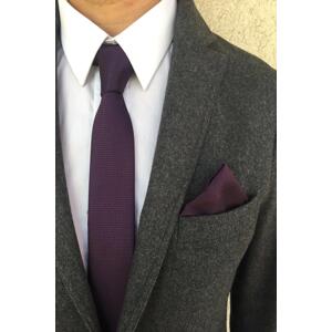 69641 Dewberry Mens Tie and Handkerchief Set-MOR
