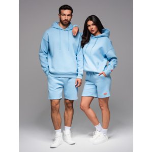 Ombre UNISEX sweatshirt set for couples hoodie + athleisure style shorts