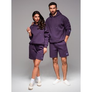 Ombre UNISEX sweatshirt set for couples hoodie + athleisure style shorts