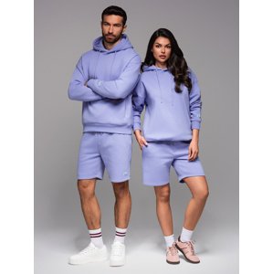 Ombre UNISEX sweatshirt set for couples hoodie + athleisure style shorts