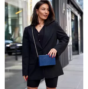Gemre Navy blue "satchel" bag with chain Dratche