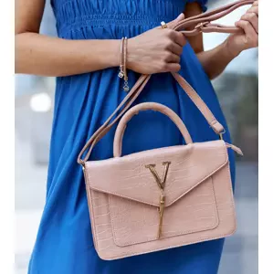 Gemre Shoulder bag with crocodile skin pattern Barsa