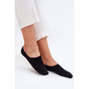 Milena Women's Cotton Microstop Socks Smooth Black