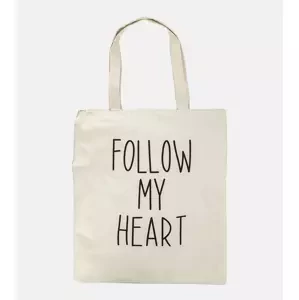Gemre White Fabric Bag Follow