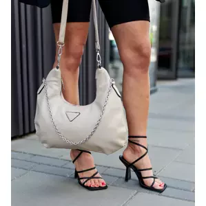 Gemre Dark beige shoulder bag with chain Bikata