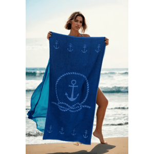 29054 Dewberry Beach Towel 70x140-NAVY BLUE