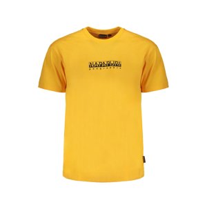 NAPAPIJRI MEN'S ORANGE SHORT SLEEVE T-SHIRT