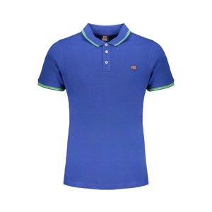 NORWAY 1963 MEN'S BLUE SHORT SLEEVE POLO SHIRT