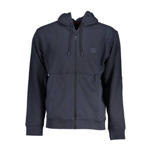 HUGO BOSS MEN'S BLUE ZIPPED SWEATSHIRT