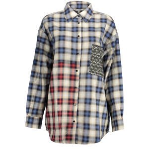 DESIGUAL LONG SLEEVE SHIRT WOMEN BLUE