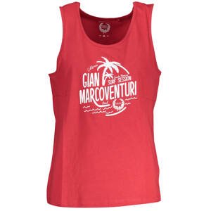 GIAN MARCO VENTURI MEN'S RED TANK TOP
