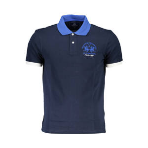 LA MARTINA MEN'S SHORT SLEEVE POLO BLUE