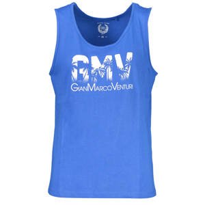 GIAN MARCO VENTURI MEN'S BLUE TANK TOP