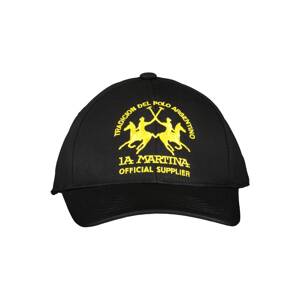 LA MARTINA BLACK MEN'S HAT