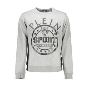 PLEIN SPORT SWEATSHIRT WITHOUT ZIP MAN GRAY