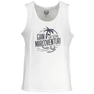 GIAN MARCO VENTURI MEN'S WHITE TANK TOP