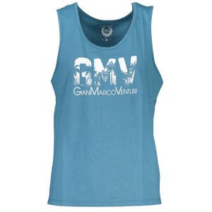 GIAN MARCO VENTURI MEN'S BLUE TANK TOP