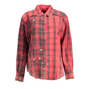 DESIGUAL LONG SLEEVE SHIRT WOMEN RED