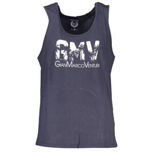 GIAN MARCO VENTURI MEN'S BLUE TANK TOP