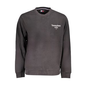 TOMMY HILFIGER MEN'S BLACK ZIPLESS SWEATSHIRT